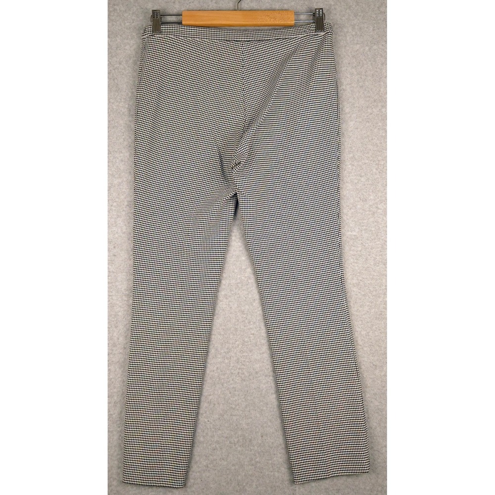Theory Houndstooth Pants Classic Skinny Cropped Made in USA Size 4 - Picture 5 of 8
